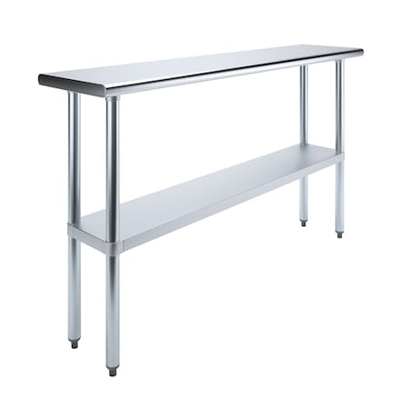 Amgood 14 in. x 60 in. Stainless Steel Table AMG WT-1460